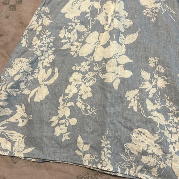 Reformation Samira Mini Dress Size 8 100% Linen Floral Halter Neck Backless - Picture 6 of 11